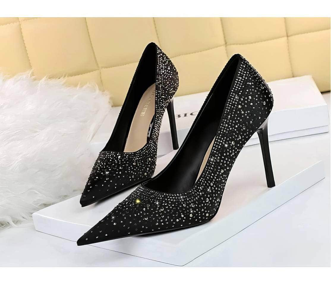 Sparkle Rhinestone Diamante High Heels