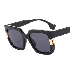 Square Classic Fashion Eyewear Black/Gray / Resin