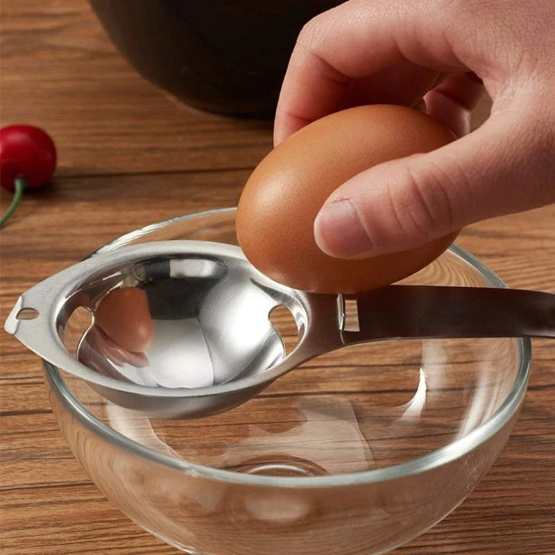 Stainless Steel Egg Separator - Food Grade Egg Yolk White Separator, Egg Divider, Kitchen Tools, Egg White Yolk Filter