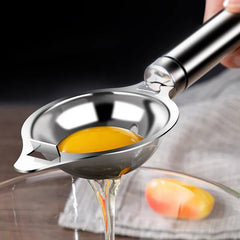 Stainless Steel Egg White Separator - Kitchen Gadget for Funneling, Spooning, and Dividing Eggs Yolk, Essential Utensil for Cooking