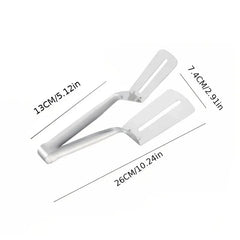 Stainless Steel Frying Fish Shovel: Kitchen Steak & Barbecue Household Food Clip Silver