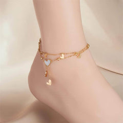 Stainless Steel Heart Love Anklets B903