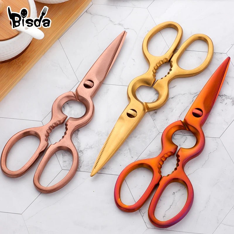 Stainless Steel Kitchen Scissors: Multi-purpose BBQ and Seafood Shears