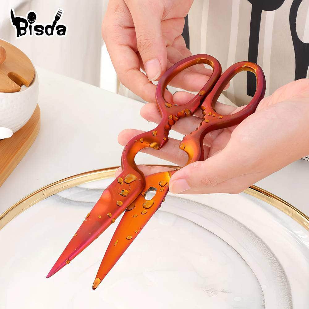 Stainless Steel Kitchen Scissors: Multi-purpose BBQ and Seafood Shears
