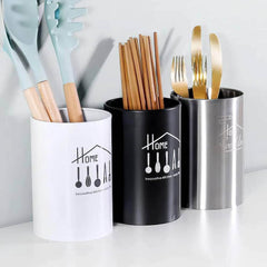 Stainless Steel Kitchen Utensil Holder - Organizer for Cutlery, Tableware, Forks, Chopsticks, and Accessories