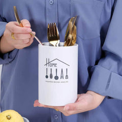 Stainless Steel Kitchen Utensil Holder - Organizer for Cutlery, Tableware, Forks, Chopsticks, and Accessories