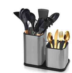 Stainless Steel Knife Stand Holder - High-End Cutlery Storage Block for Kitchen Accessories