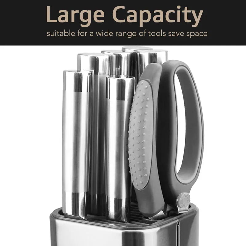 Stainless Steel Knife Stand Holder - High-End Kitchen Accessories