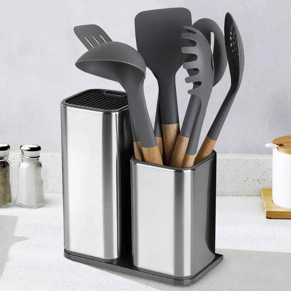 Stainless Steel Knife Stand Holder - High-End Kitchen Accessories