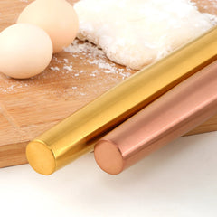 Stainless Steel Matt Sanding Rolling Pin - Non-Stick Kitchen Roller for Baking