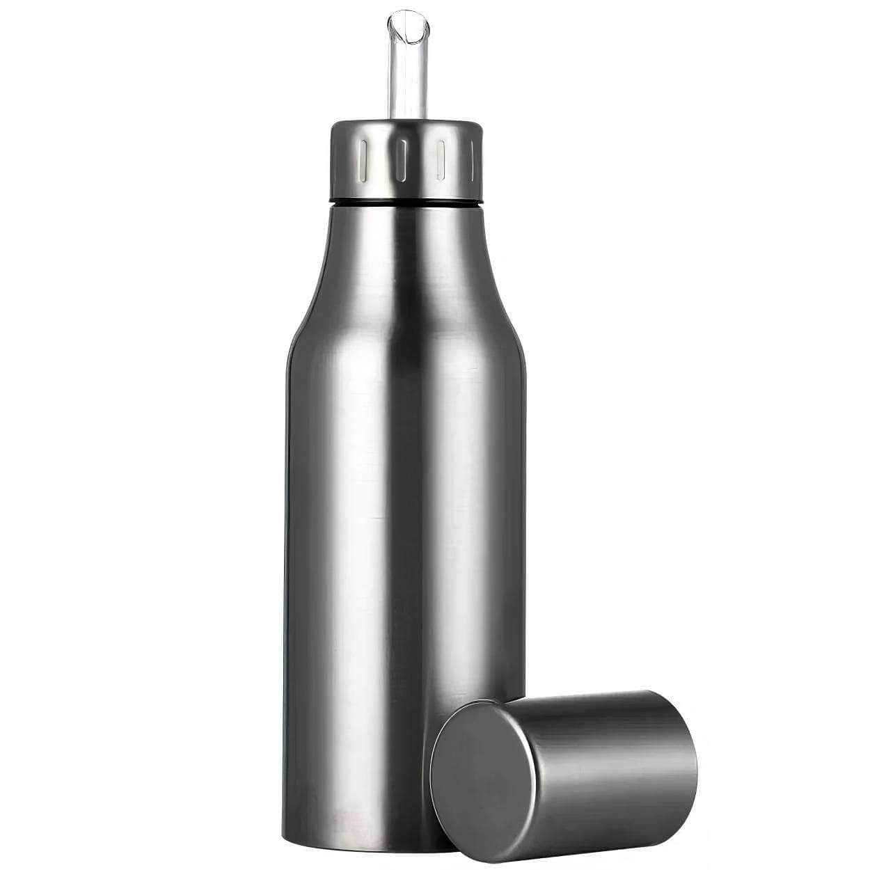 Stainless Steel Olive Oil Dispenser - Leakproof Oil Vinegar Pourer Bottle for Kitchen Accessories
