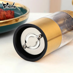 Stainless Steel Salt and Pepper Grinder - Ceramic Spice Mill for Cooking