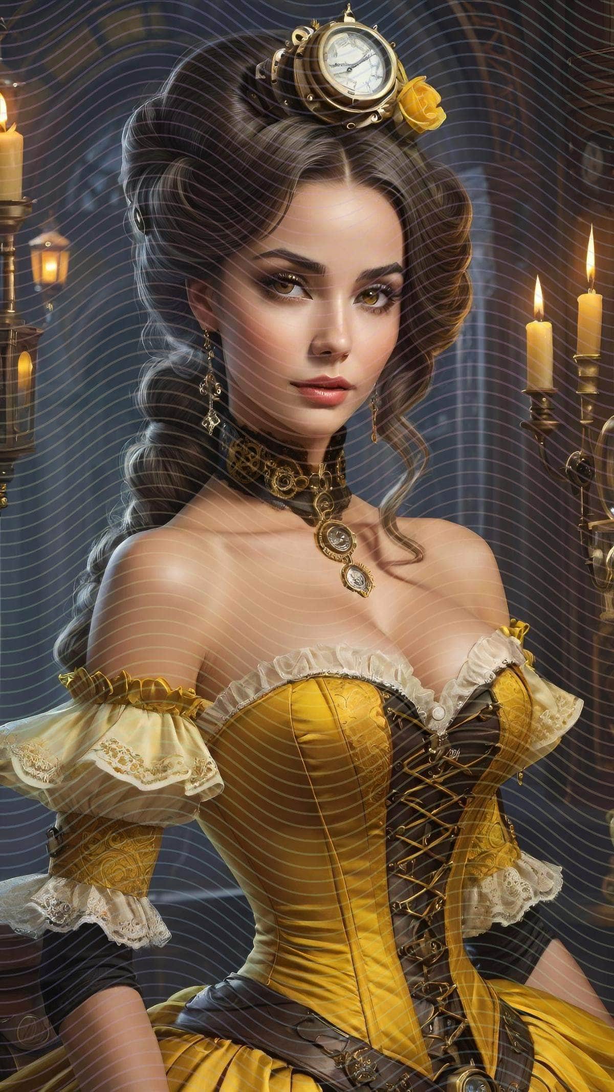 Steampunk Fantasy Woman Portrait