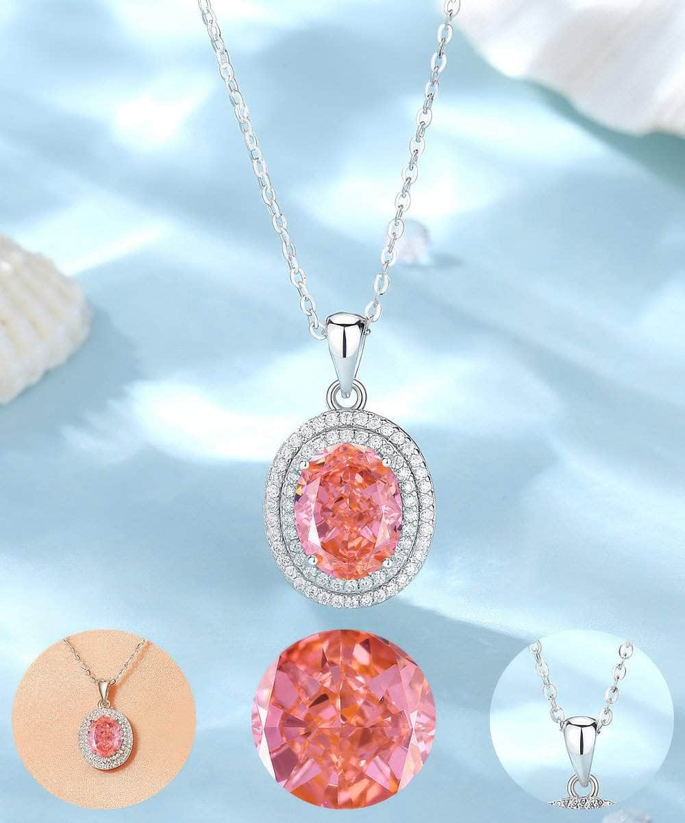 Sterling Silver Simulated Gemstone Crystal Jewelry Set