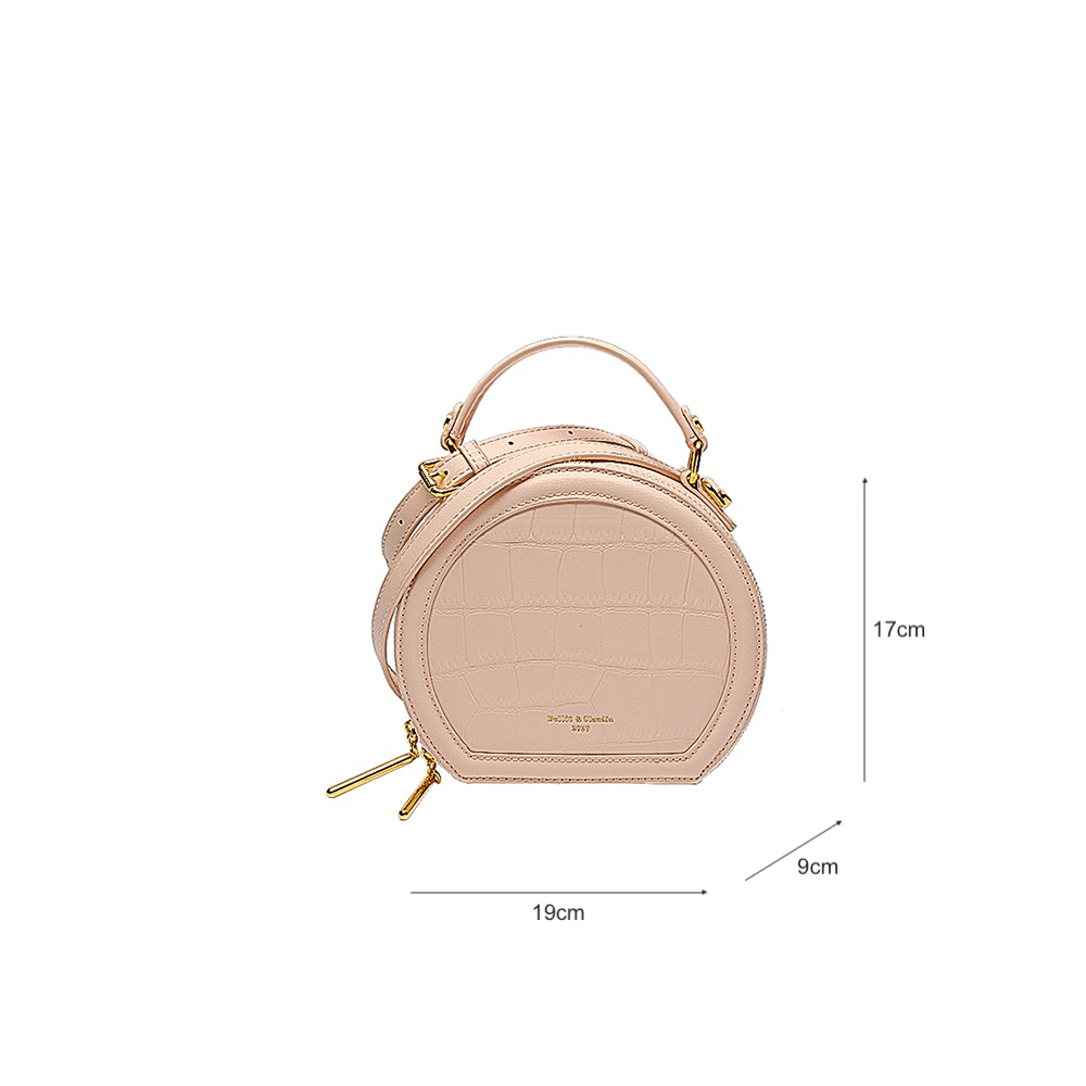 Stone Grain Embossed Mini Crossbody Bag