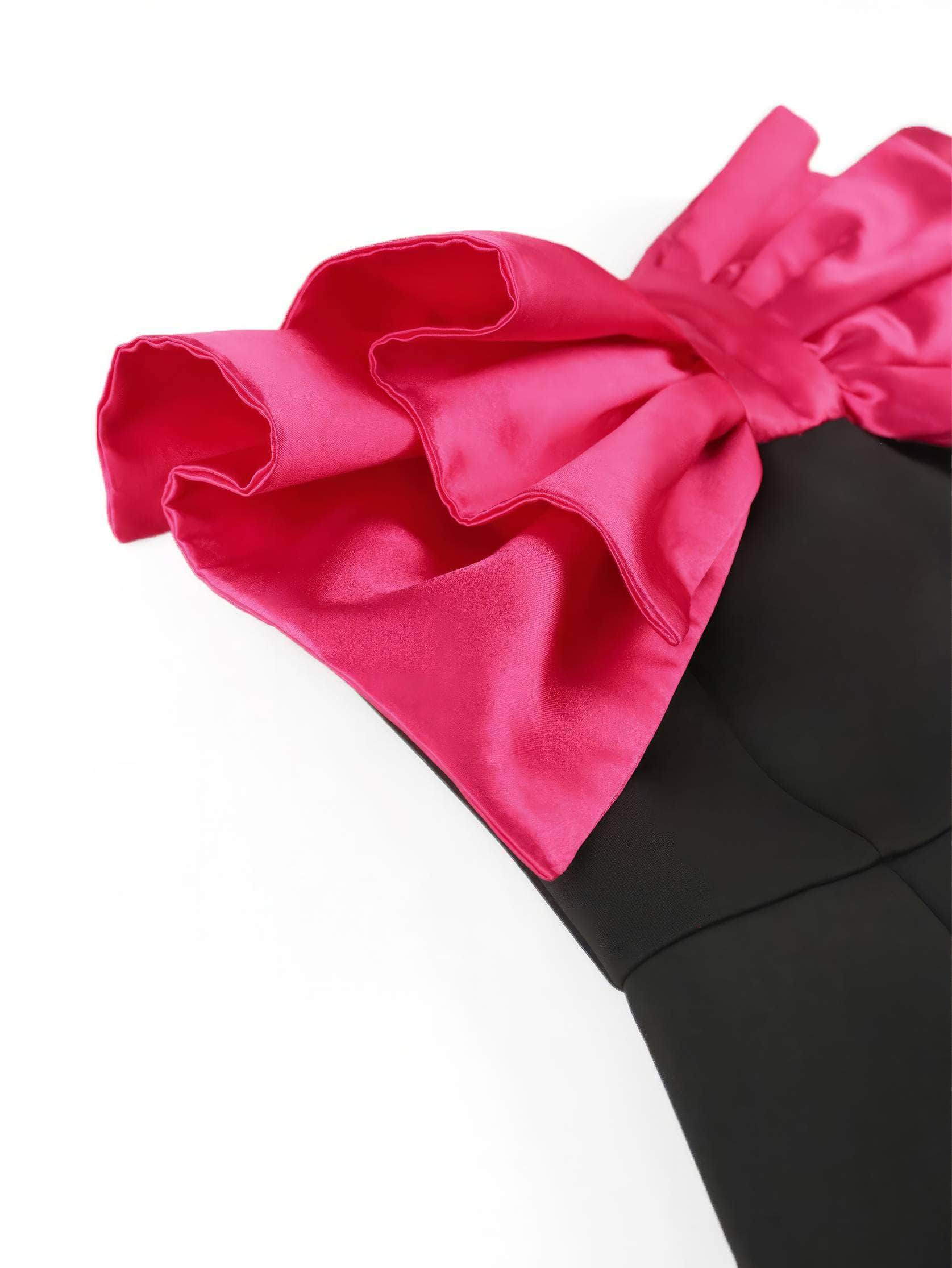 Strapless Big Bow Tube Bodycon Dress