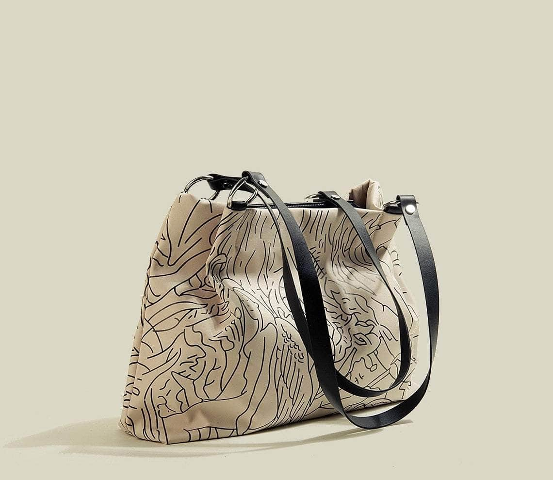 Stunning Art Print Shoulder Bag with Ample Space