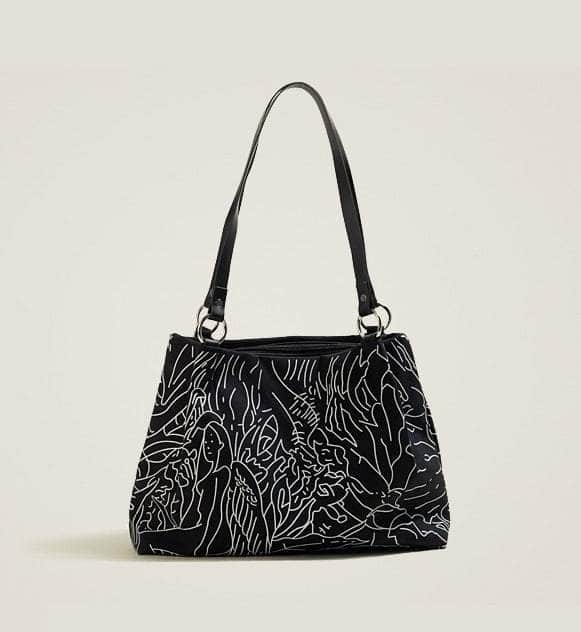 Stunning Art Print Shoulder Bag with Ample Space