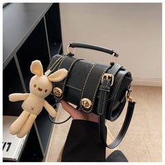 Stylish Bunny-adorned Crossbody Bag