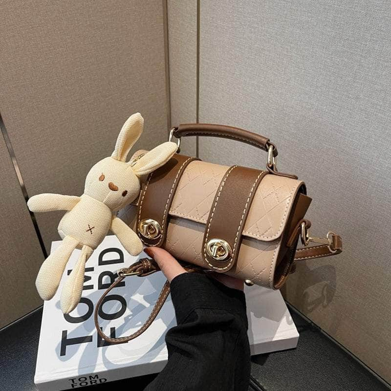 Stylish Bunny-adorned Crossbody Bag