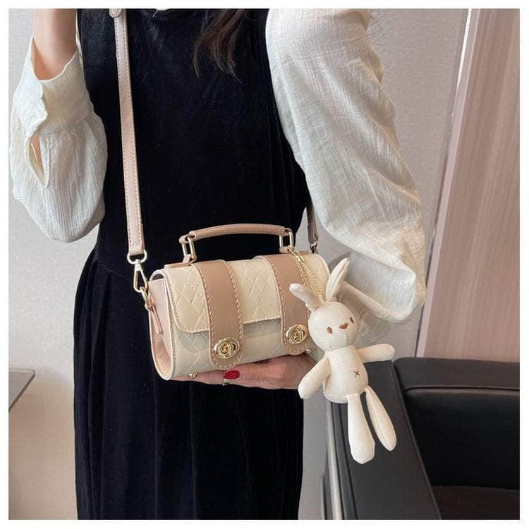 Stylish Bunny-adorned Crossbody Bag