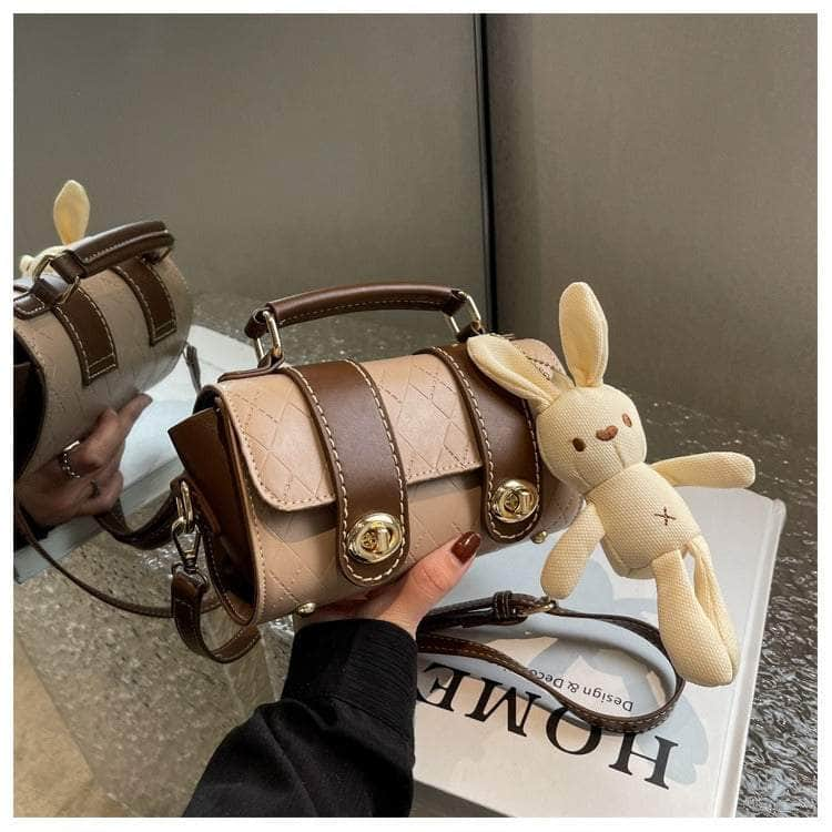 Stylish Bunny-adorned Crossbody Bag