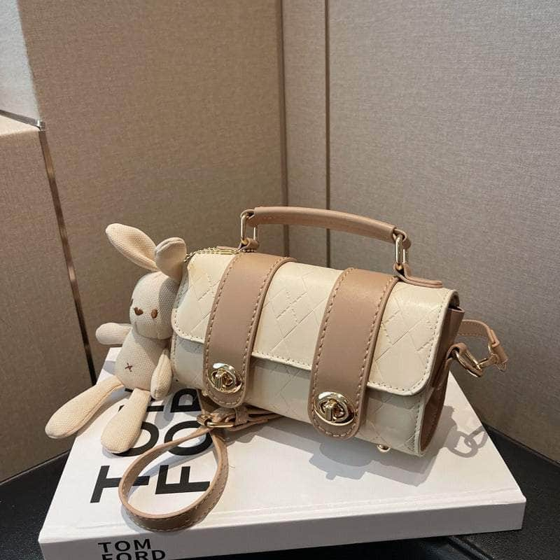 Stylish Bunny-adorned Crossbody Bag