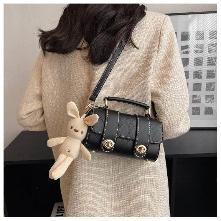 Stylish Bunny-adorned Crossbody Bag