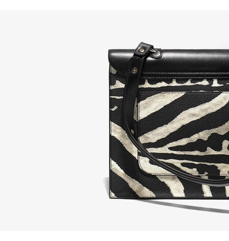 Stylish Calfskin Print Shoulder Bag