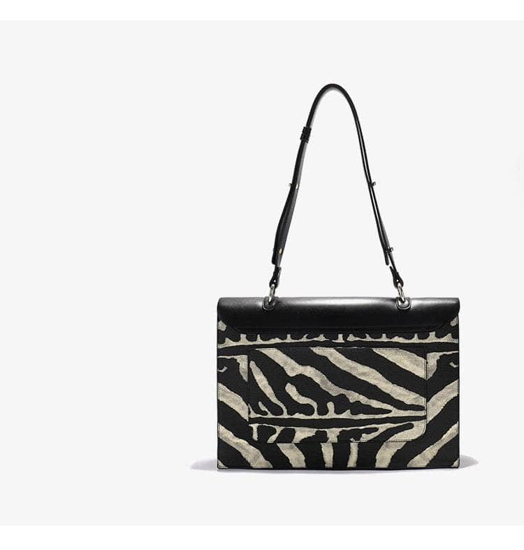 Stylish Calfskin Print Shoulder Bag