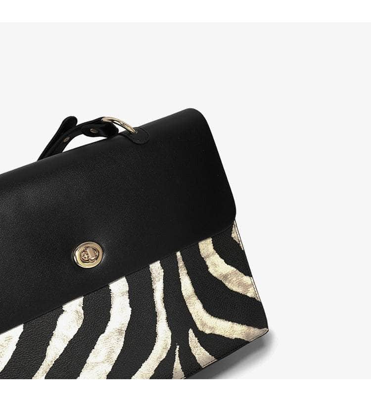 Stylish Calfskin Print Shoulder Bag