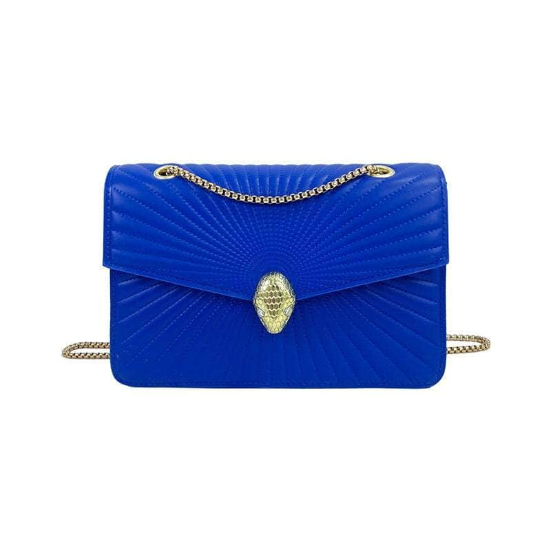 Stylish Chain Strap Shoulder Crossbody Bag Blue