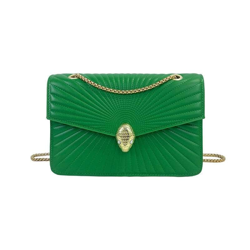 Stylish Chain Strap Shoulder Crossbody Bag Green