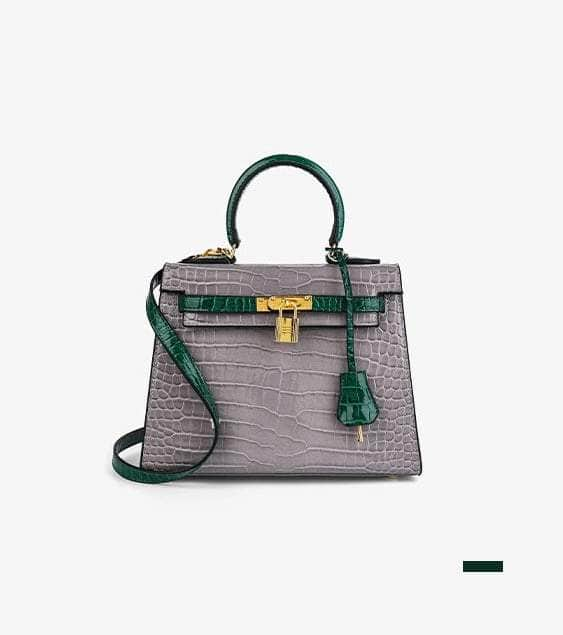 Stylish Croc Cossbody Handbag