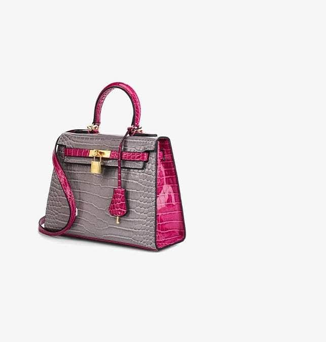 Stylish Croc Cossbody Handbag