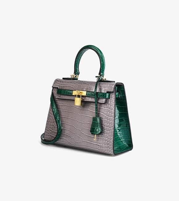 Stylish Croc Cossbody Handbag