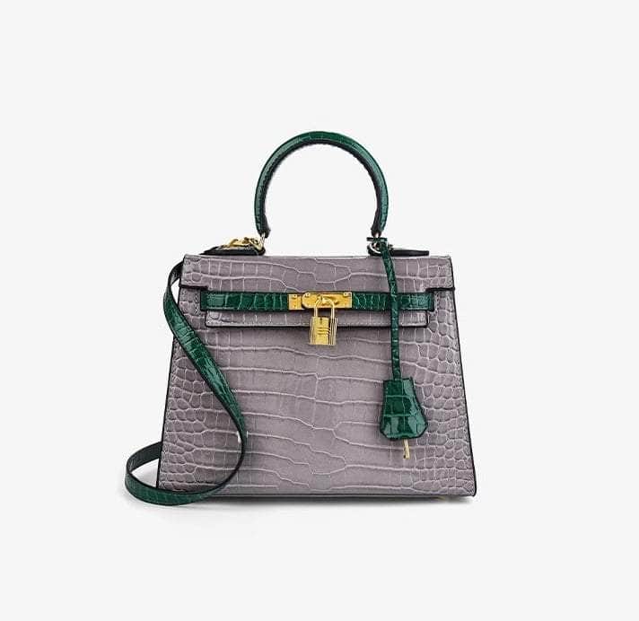 Stylish Croc Cossbody Handbag Green