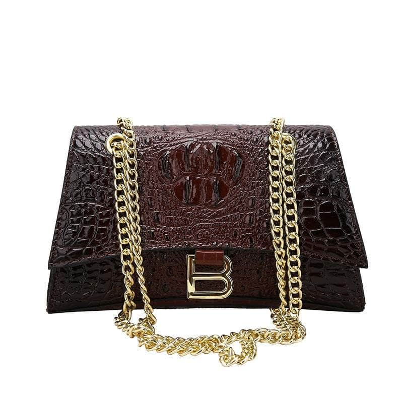 Stylish Croc Leather Shoulder Bag