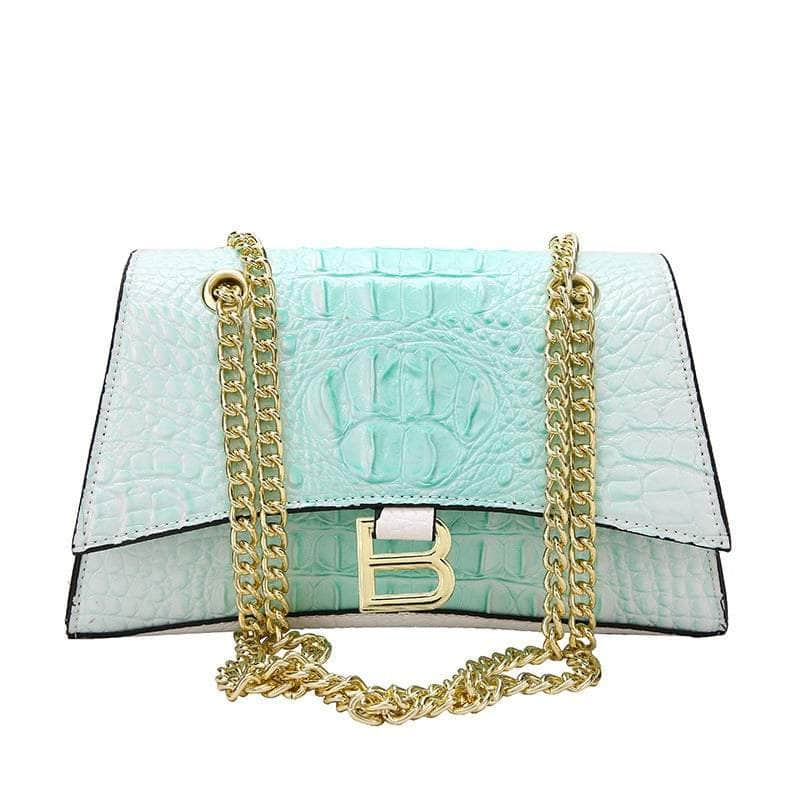 Stylish Croc Leather Shoulder Bag