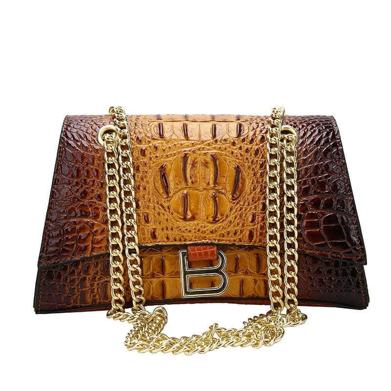 Stylish Croc Leather Shoulder Bag