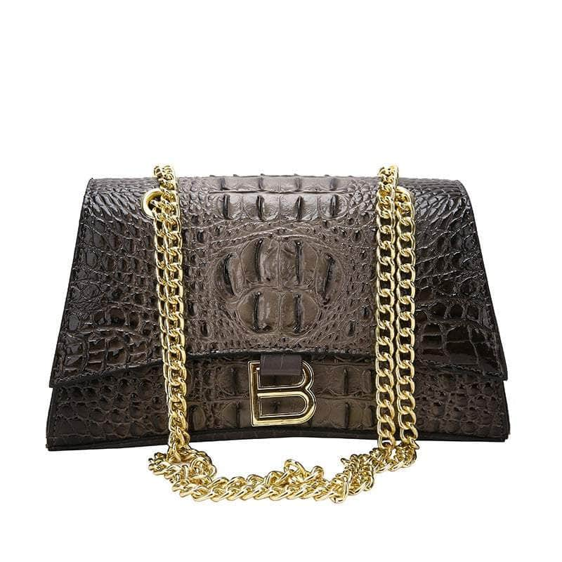 Stylish Croc Leather Shoulder Bag