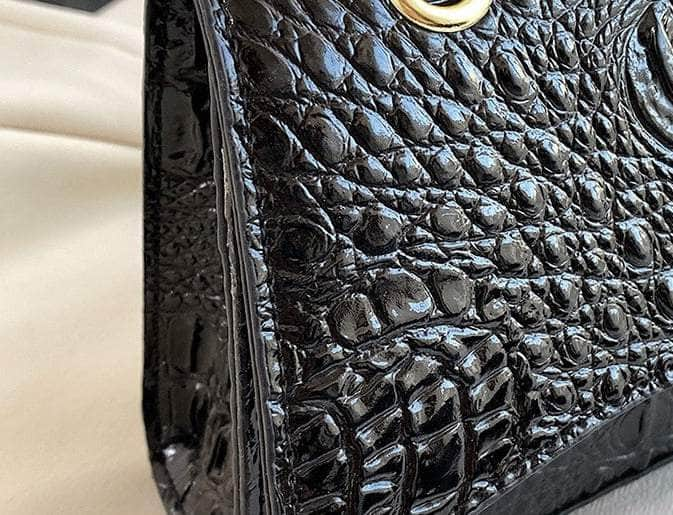 Stylish Croc Leather Shoulder Bag