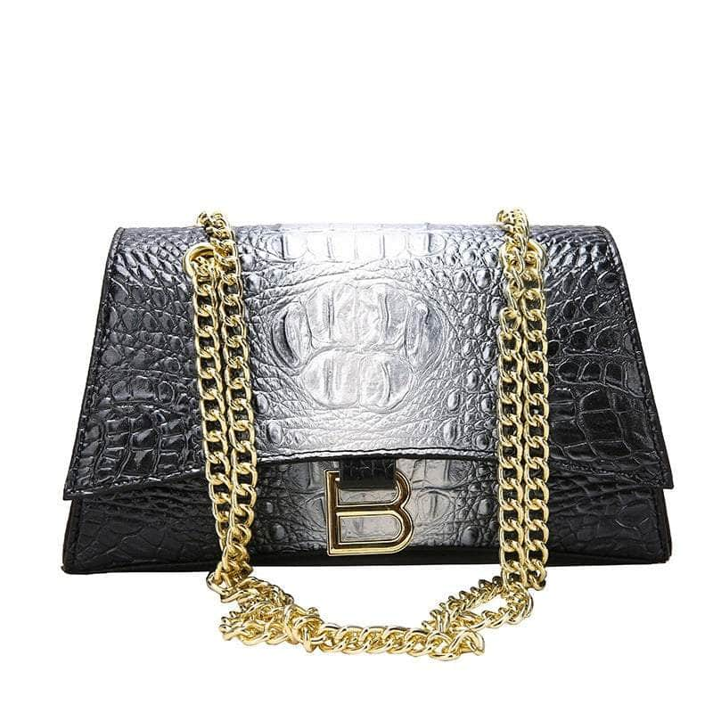 Stylish Croc Leather Shoulder Bag