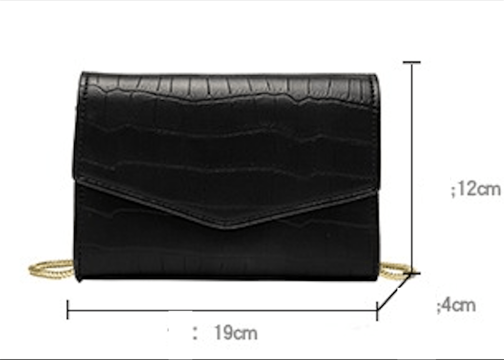 Stylish Crocodile Purse with Shoulder Strap