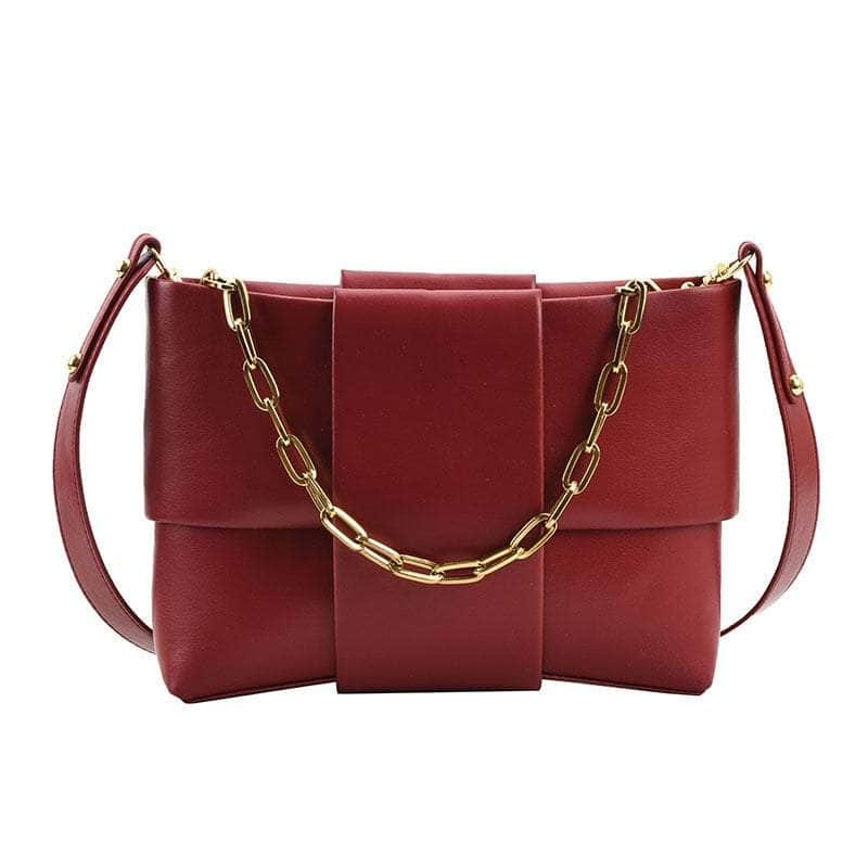 Stylish Crossbody Bag With Chain Shoulder Strap