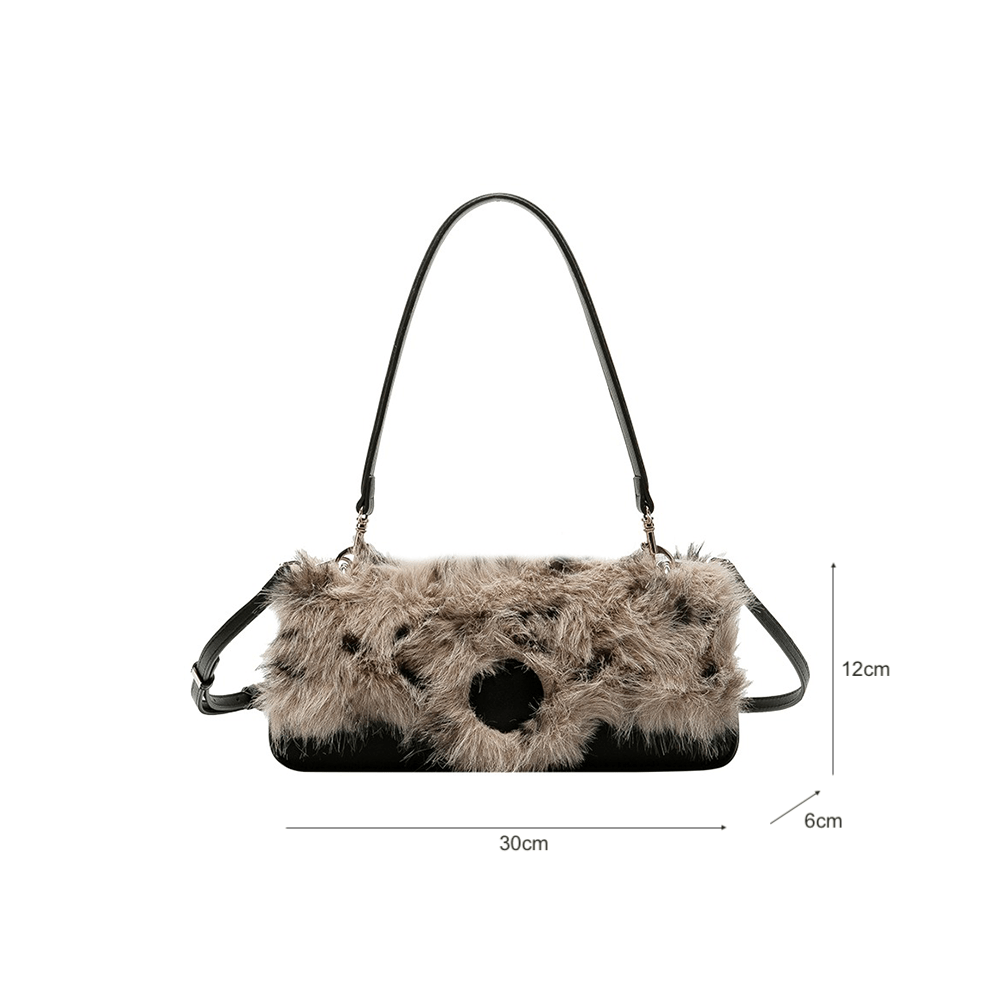 Stylish Faux Top Handle Bag