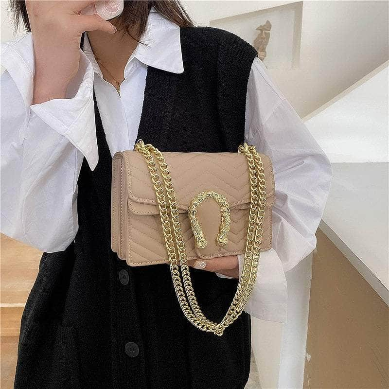 Stylish Geometric Chain Bag