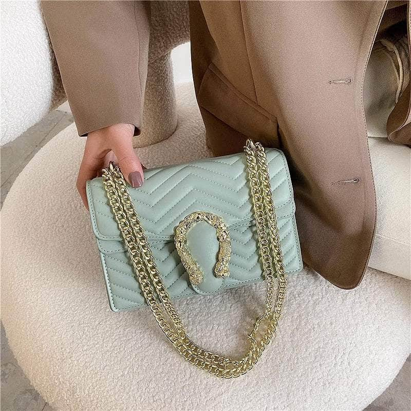 Stylish Geometric Chain Bag