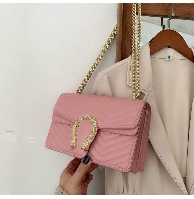 Stylish Geometric Chain Bag