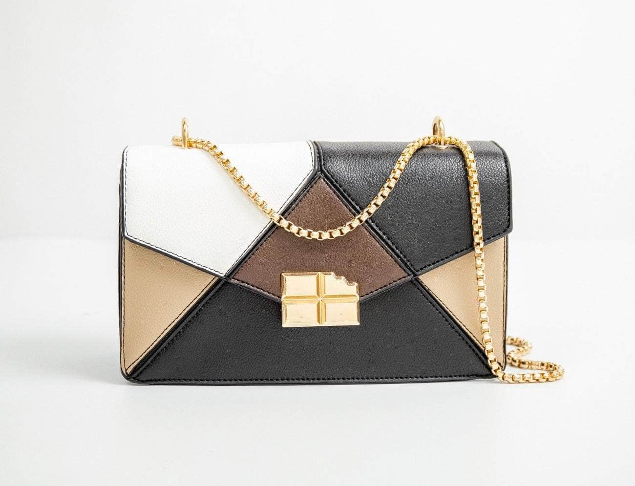 Stylish Leather Shoulder Bag Motif